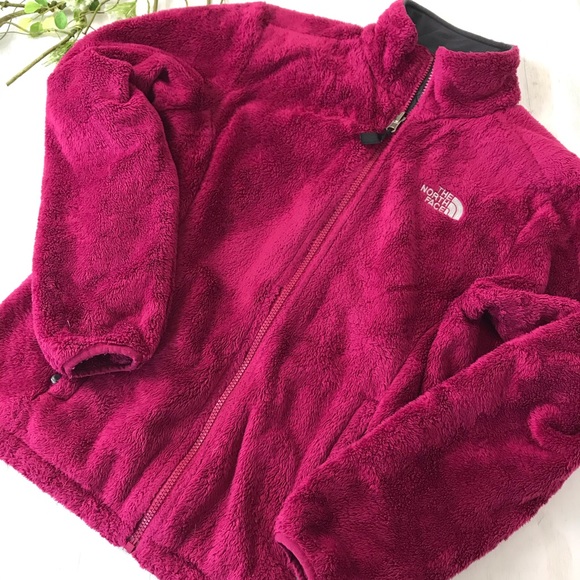 The North Face Jackets & Blazers - North Face Magenta Fuzzy Fleece Jacket Medium